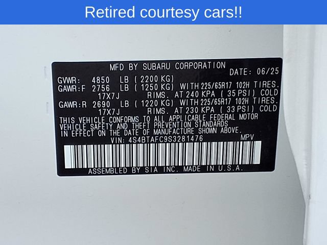 Certified 2025 Subaru Outback Premium AWD/4WD image 10