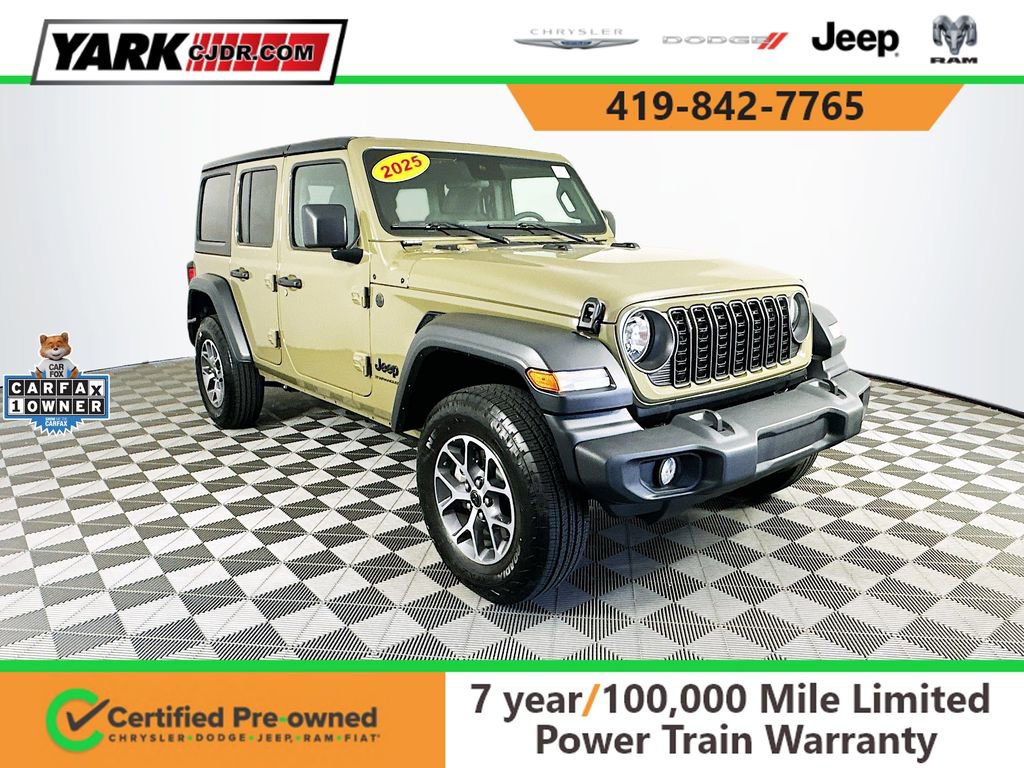 Certified 2025 Jeep Wrangler Sport S