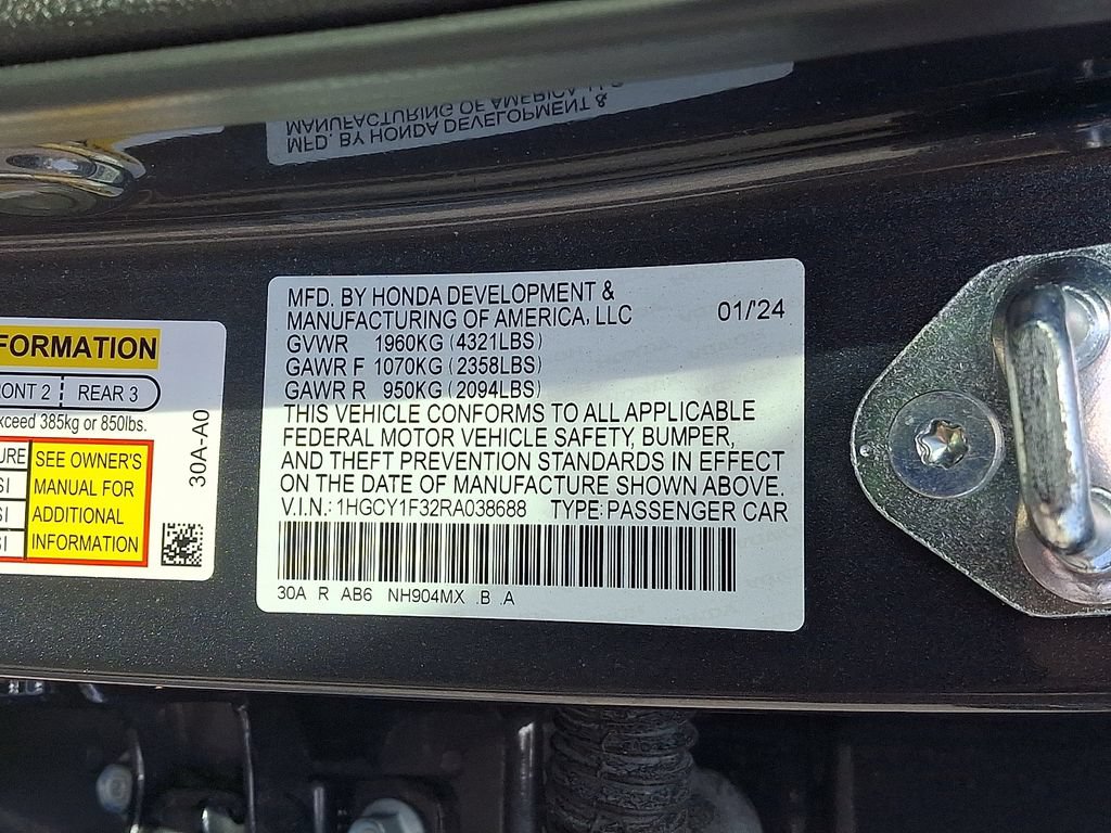 Used 2024 Honda Accord EX image 28