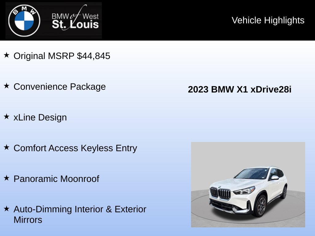 Used 2023 BMW X1 xDrive28i w/ Convenience Package AWD/4WD image 8