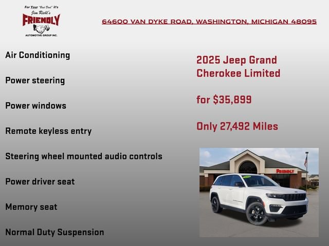 Used 2025 Jeep Grand Cherokee Limited w/ Black Appearance Package AWD/4WD image 15