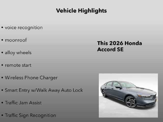 New 2026 Honda Accord SE image 15