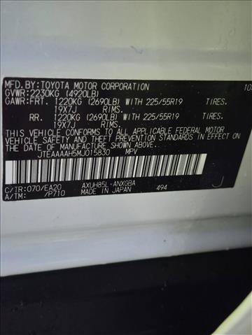 Used 2021 Toyota Venza XLE w/ Softex Package AWD/4WD image 23