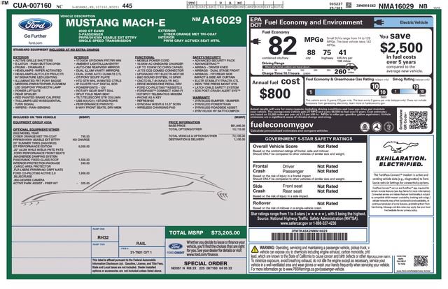 Used 2022 Ford Mustang Mach-E GT w/ GT Performance Edition AWD/4WD image 39
