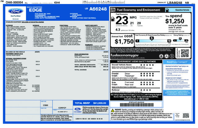 Used 2020 Ford Edge SEL w/ Convenience Package AWD/4WD image 10