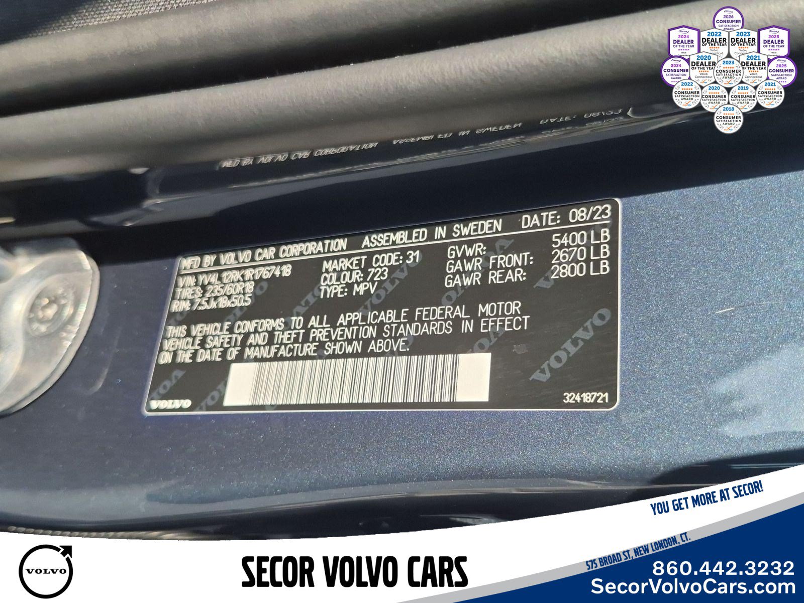 Used 2024 Volvo XC60 B5 Core w/ Climate Package AWD/4WD image 27