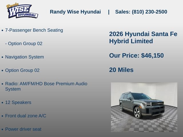 New 2026 Hyundai Santa Fe Limited AWD/4WD image 5
