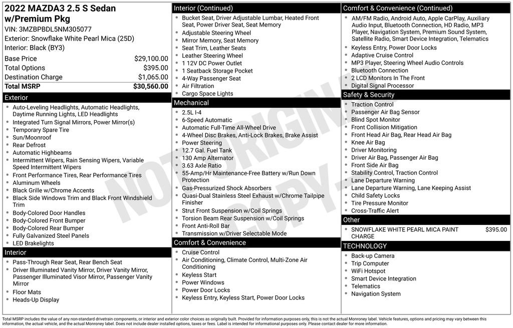 Used 2022 MAZDA MAZDA3 s image 6