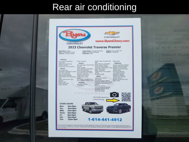 Used 2023 Chevrolet Traverse Premier w/ LPO, Floor Liner Package image 13