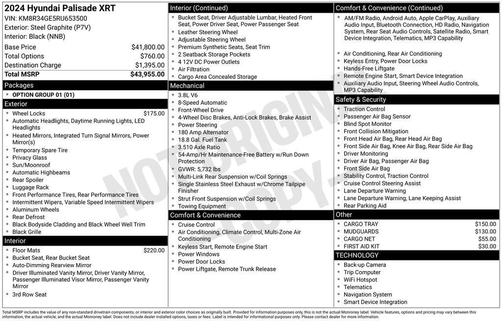 Used 2024 Hyundai Palisade XRT FWD image 44