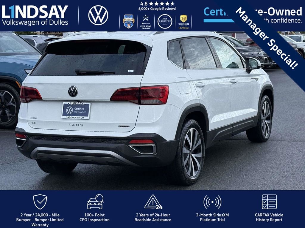 Certified 2022 Volkswagen Taos SE w/ IQ.Drive SE Package image 7
