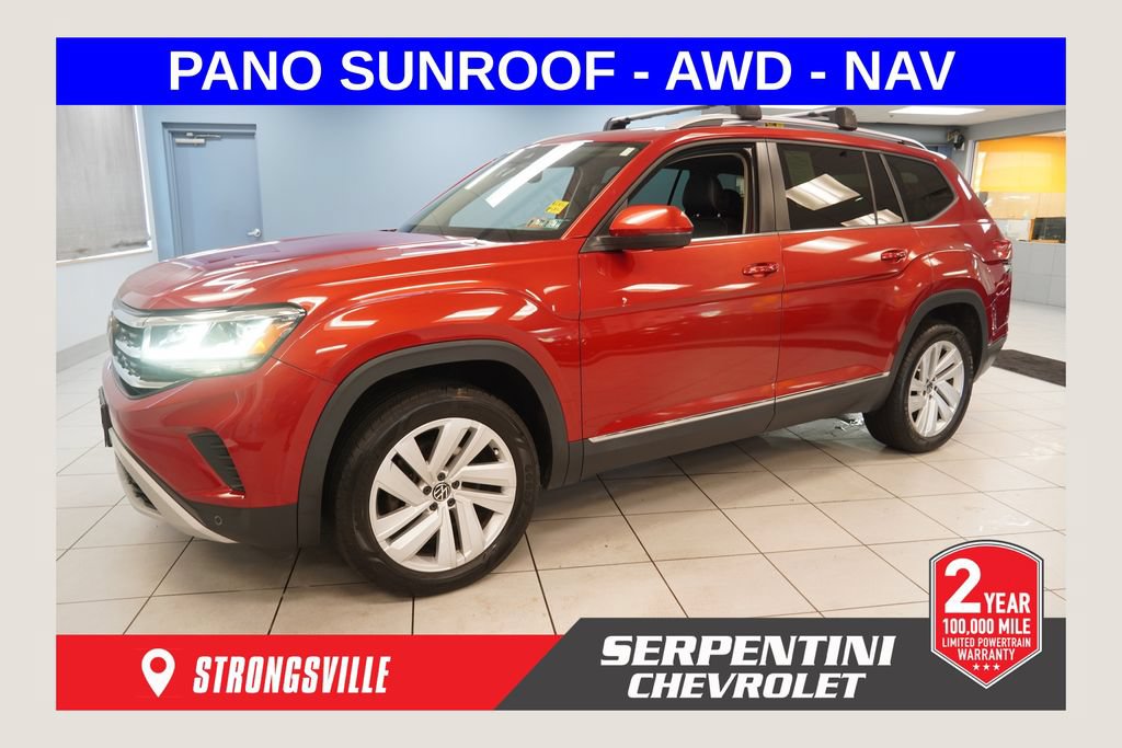 Used 2021 Volkswagen Atlas SEL AWD/4WD image 1