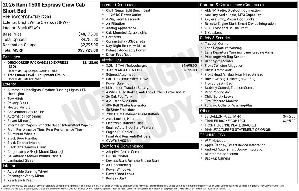 Used 2026 RAM 1500 Express AWD/4WD image 9