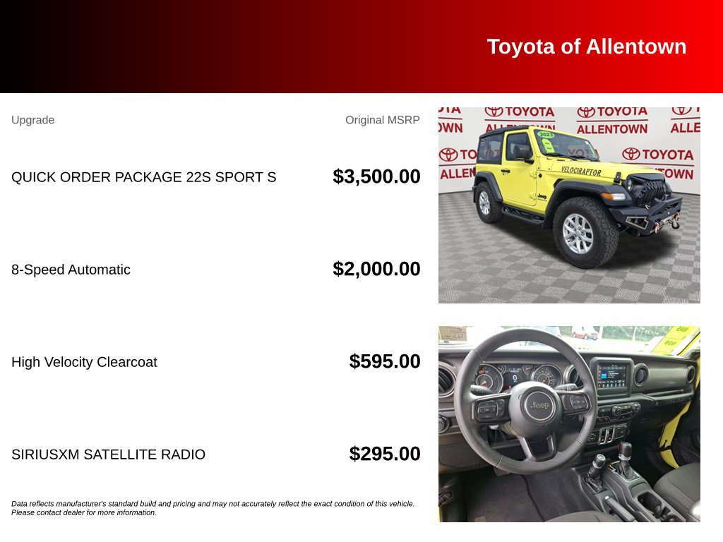 Used 2023 Jeep Wrangler Sport AWD/4WD image 5