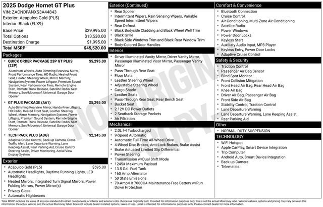 Used 2025 Dodge Hornet GT w/ GT Plus Package AWD/4WD image 30