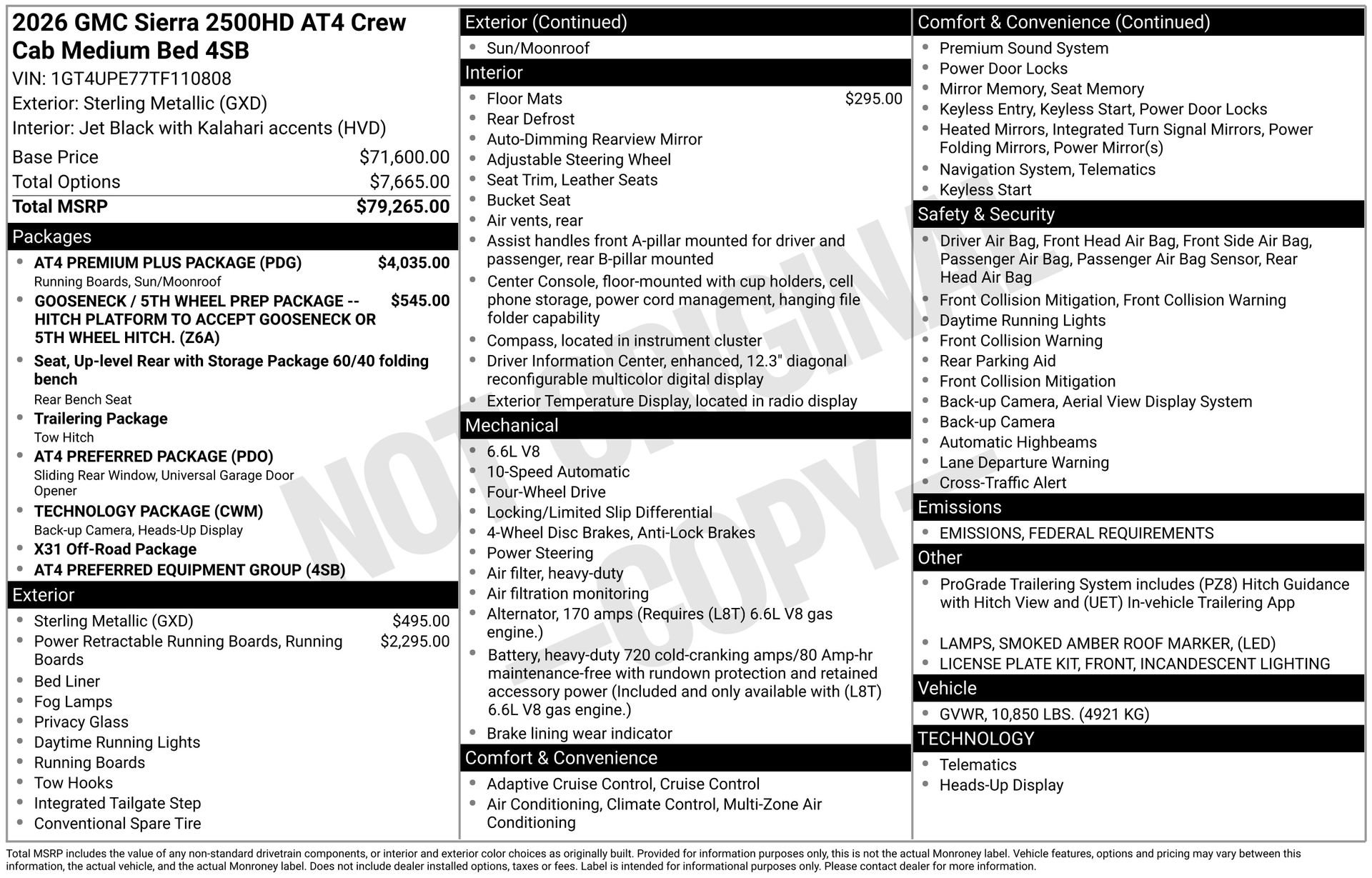 New 2026 GMC Sierra 2500 AT4 w/ AT4 Premium Plus Package image 3