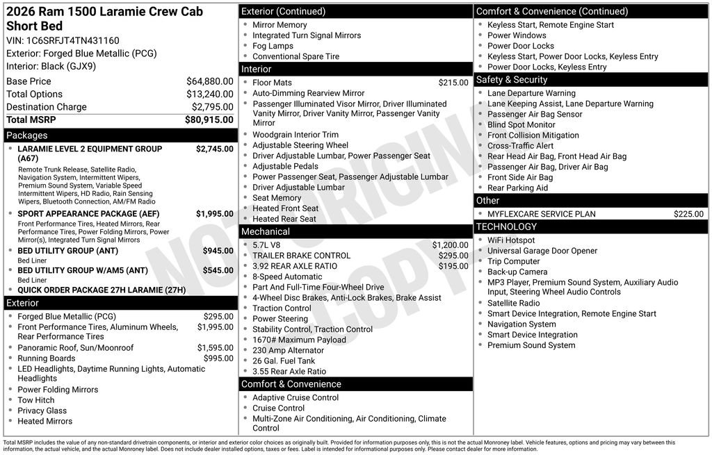New 2026 RAM 1500 Laramie AWD/4WD image 4