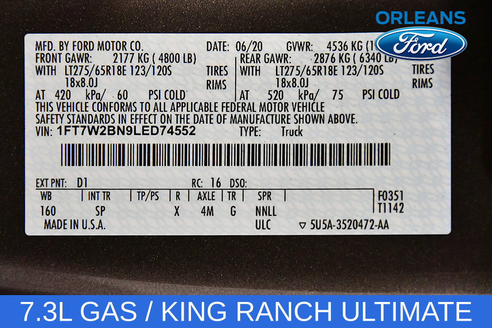 Used 2020 Ford F250 King Ranch w/ King Ranch Ultimate Package AWD/4WD image 15