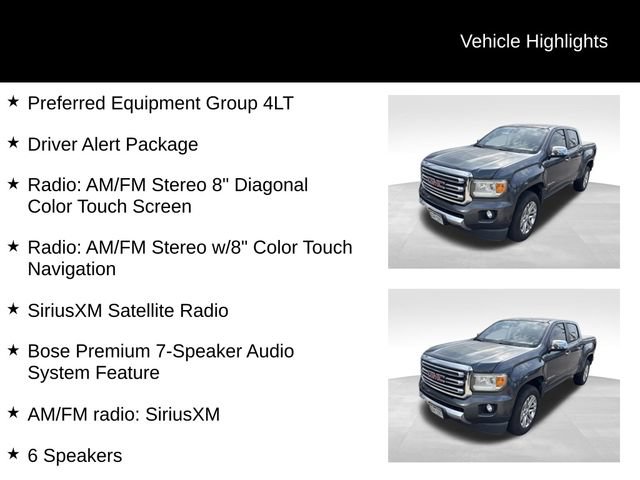 Used 2015 GMC Canyon SLT w/ Driver Alert Package AWD/4WD image 8