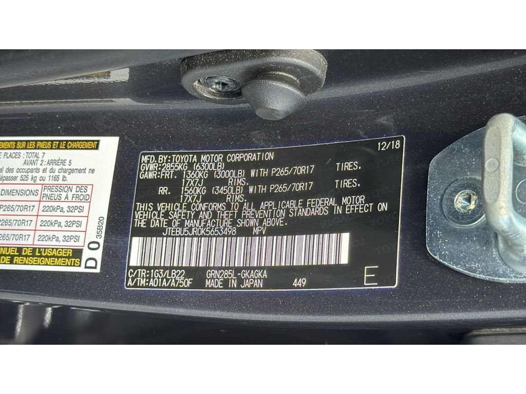 Certified 2019 Toyota 4Runner SR5 Premium AWD/4WD image 34