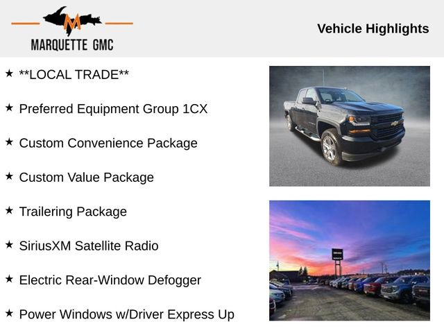 Used 2018 Chevrolet Silverado 1500 Custom w/ Custom Value Package image 3