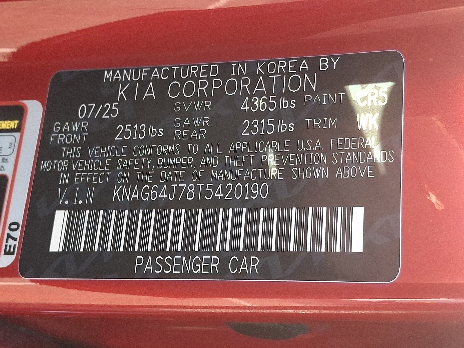 New 2026 Kia K5 GT-Line image 13