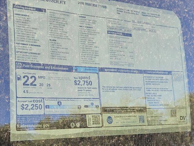 New 2026 Chevrolet Traverse LT image 18