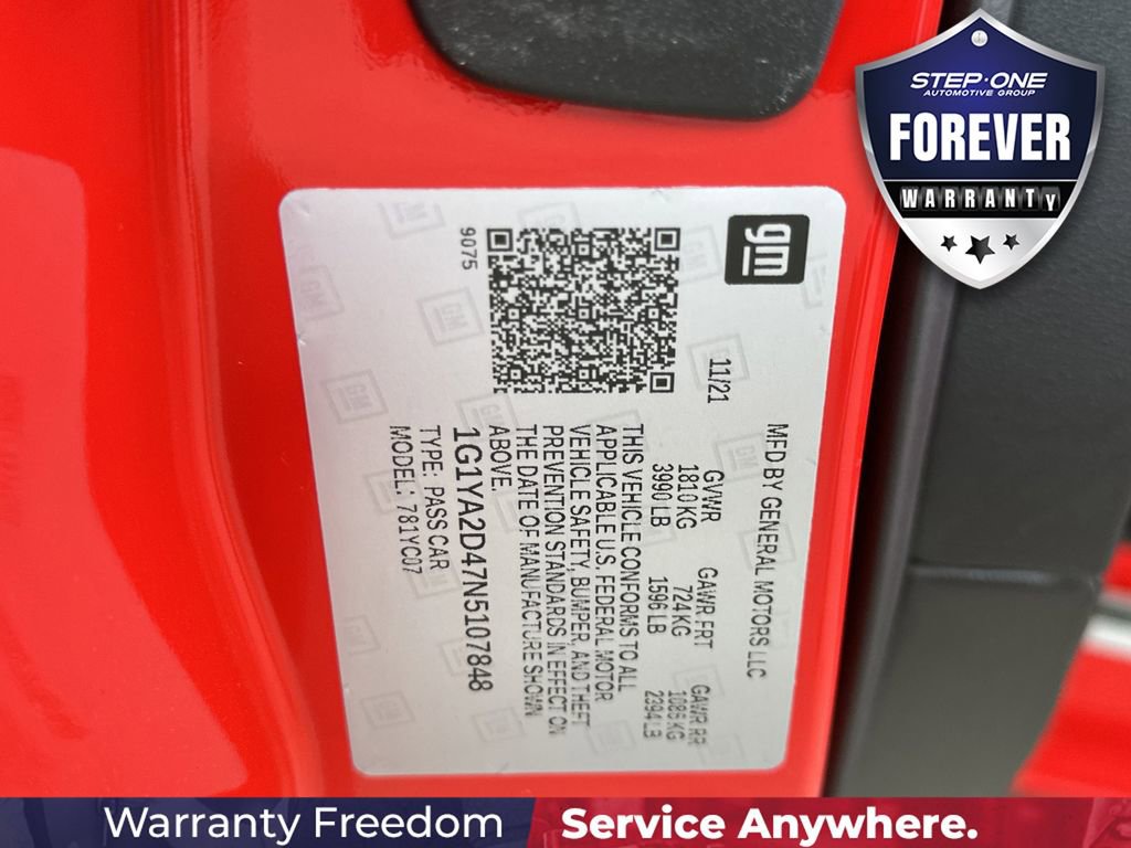 Used 2022 Chevrolet Corvette Stingray Coupe w/ 1LT RWD image 32