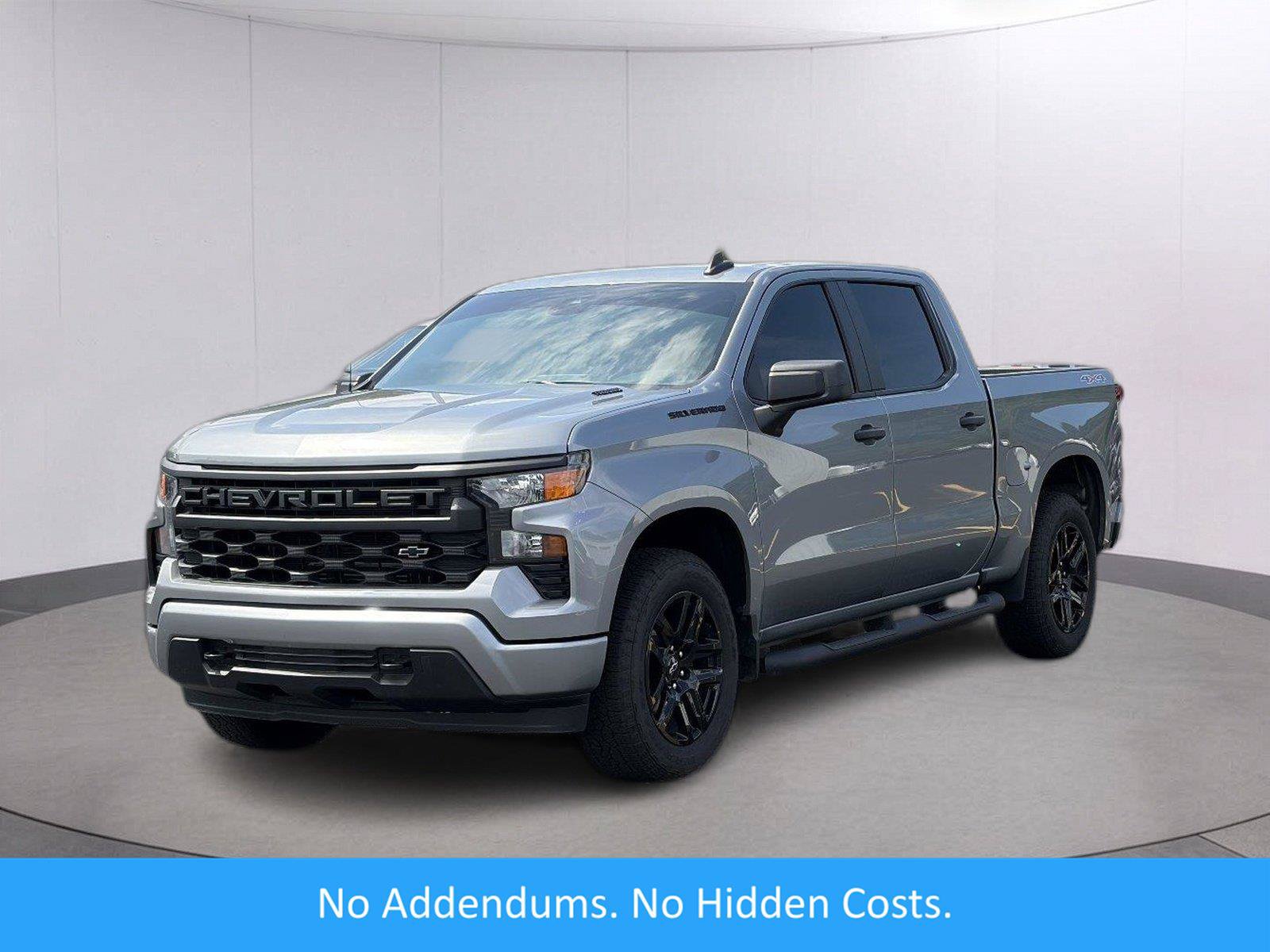Certified 2026 Chevrolet Silverado 1500 Custom w/ Turbomax Blackout Package AWD/4WD image 1