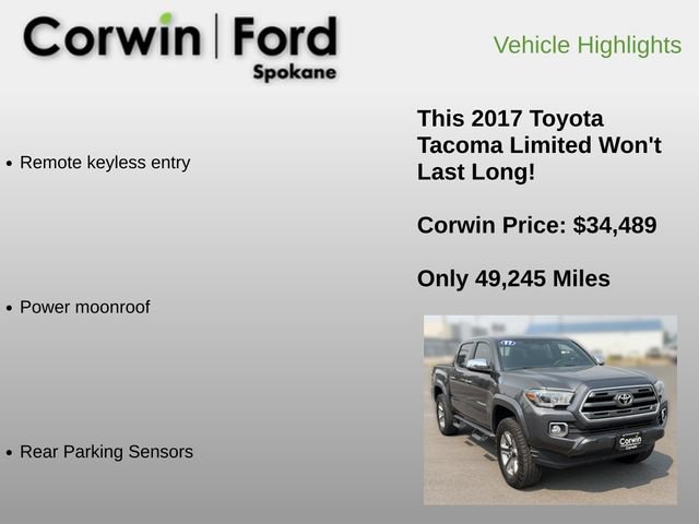 Used 2017 Toyota Tacoma Limited w/ Tow Package AWD/4WD image 12