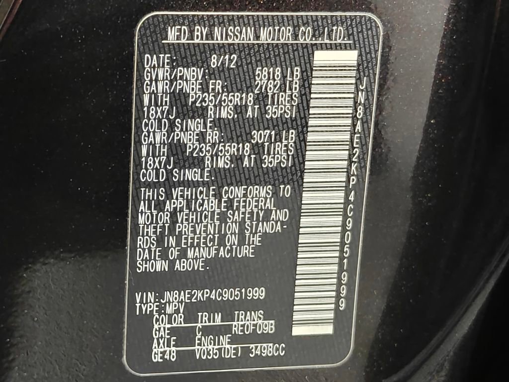 Used 2012 Nissan Quest SL image 48