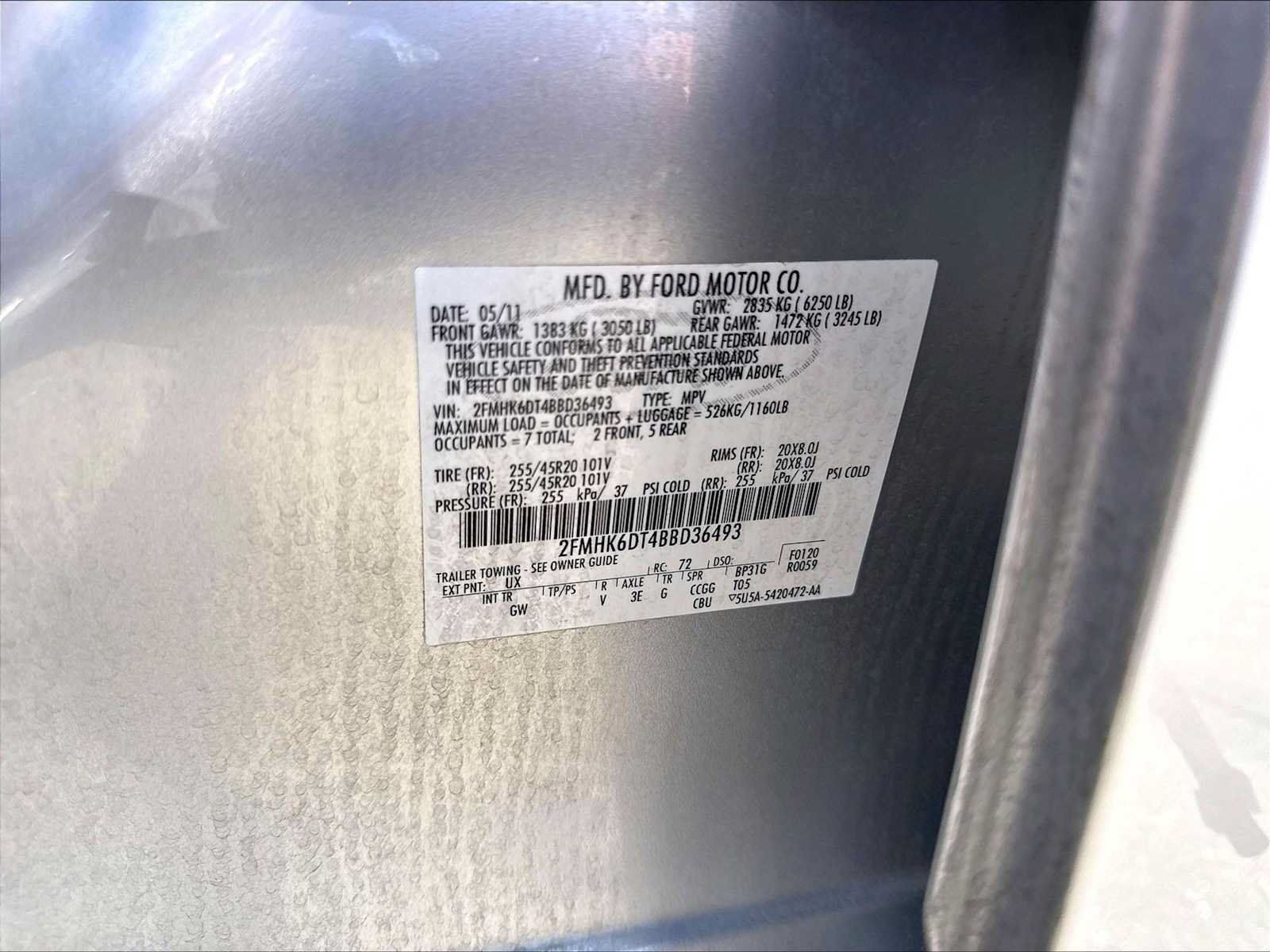 Used 2011 Ford Flex Titanium w/ Trailer Tow Pkg Class III AWD/4WD image 34