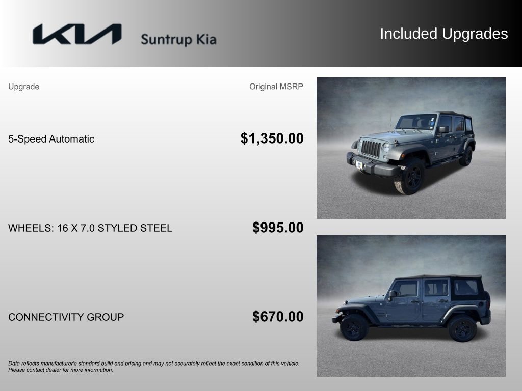 Used 2015 Jeep Wrangler Unlimited Sport w/ Connectivity Group image 18