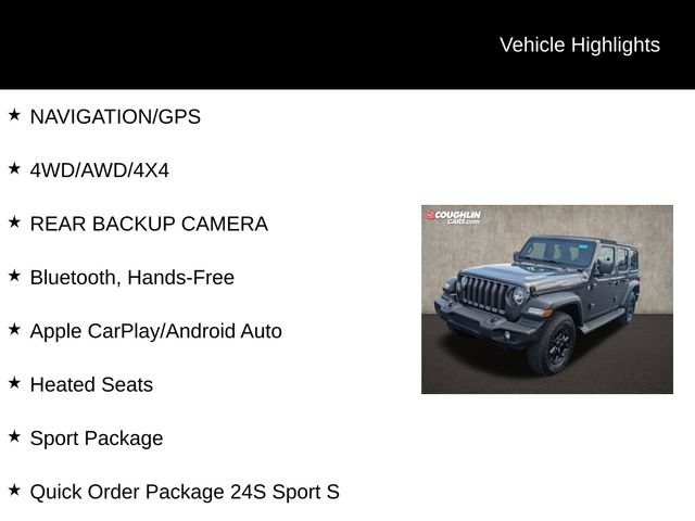 Used 2019 Jeep Wrangler Unlimited Sport S AWD/4WD video 2
