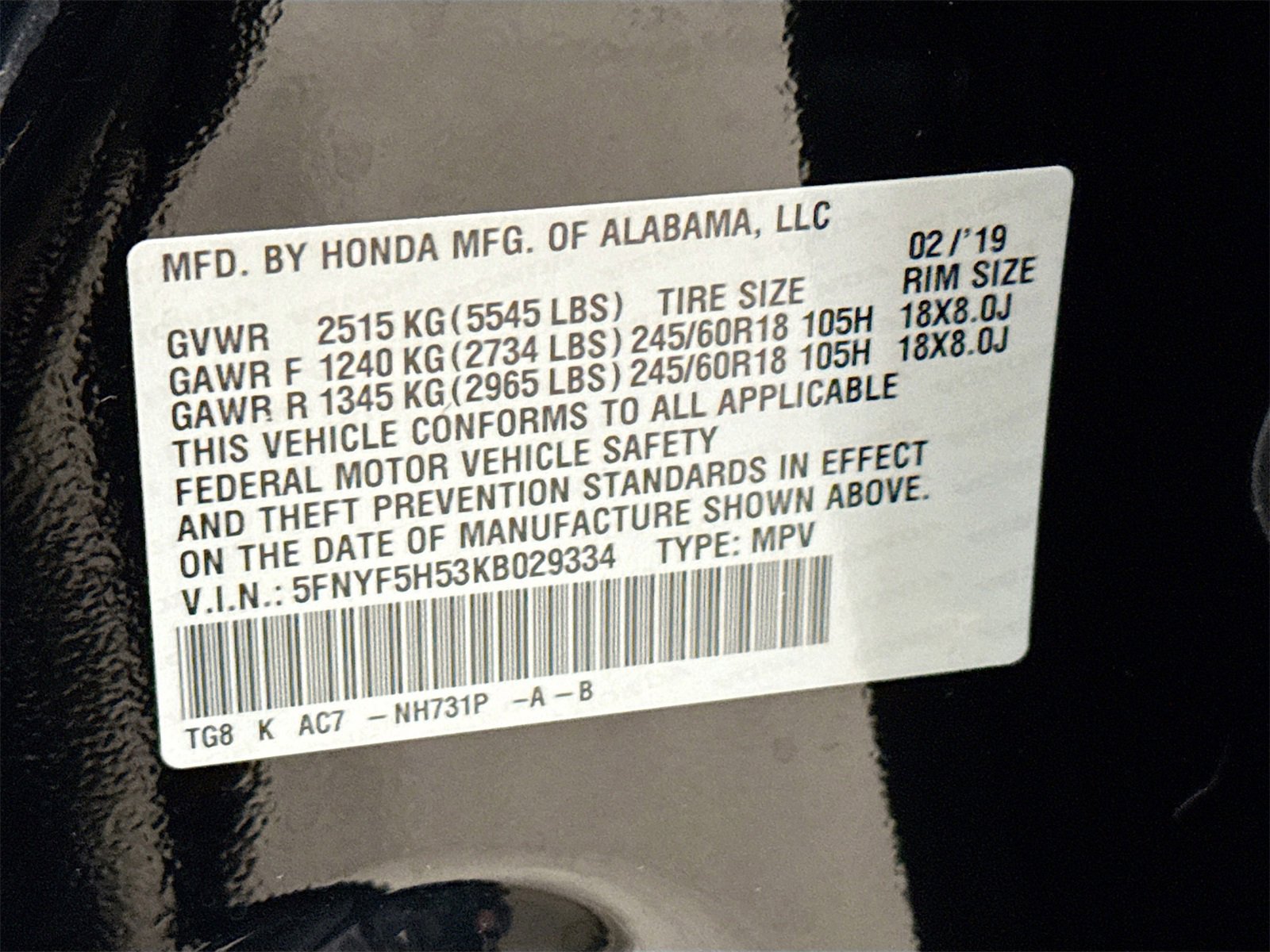 Used 2019 Honda Pilot EX-L image 33