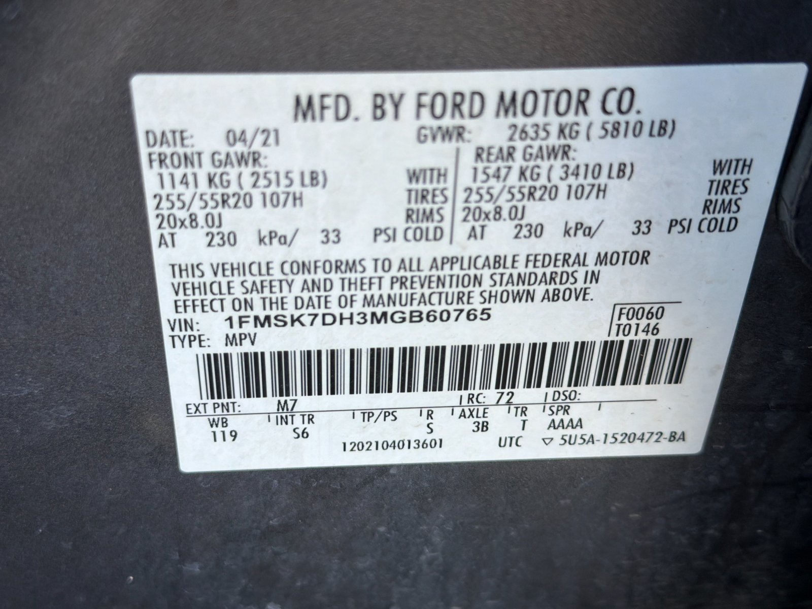 Used 2021 Ford Explorer XLT w/ Equipment Group 202A RWD image 44