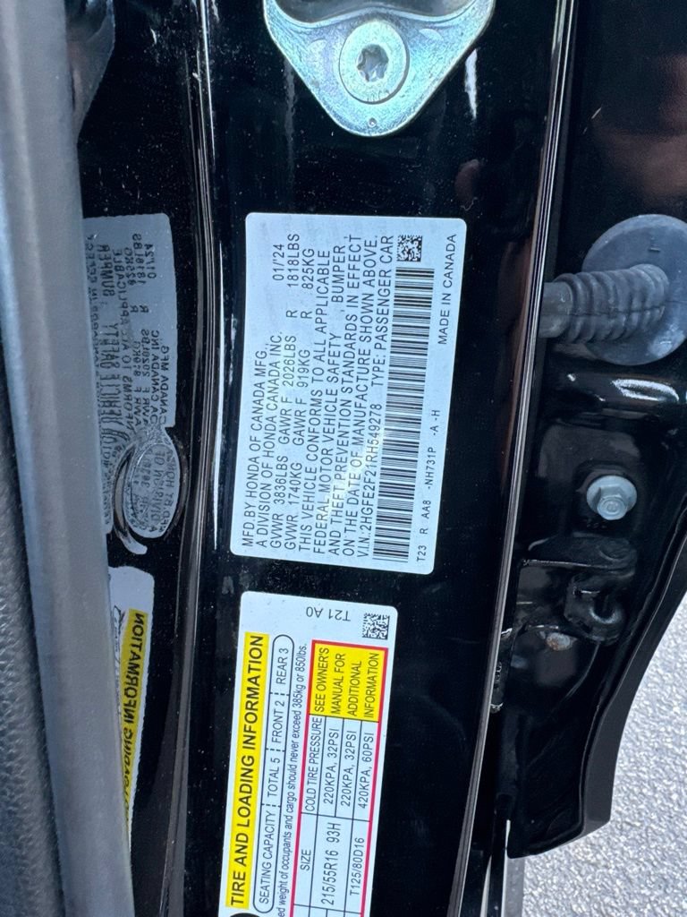 Certified 2024 Honda Civic LX image 22