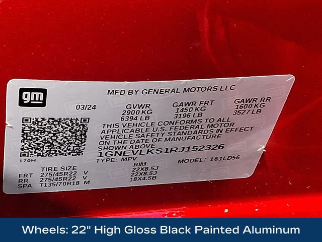 Used 2024 Chevrolet Traverse RS w/ LPO, Floor Liner Package image 32