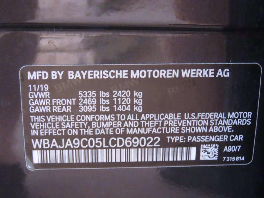 Used 2020 BMW 530e w/ Convenience Package RWD image 21