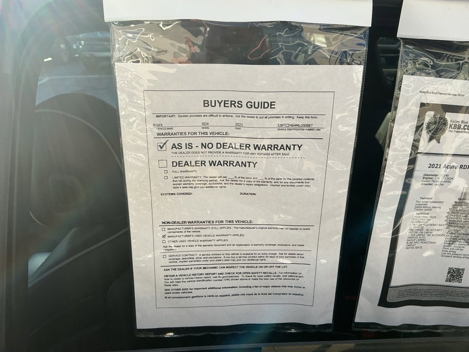 Certified 2021 Acura RDX A-Spec image 37