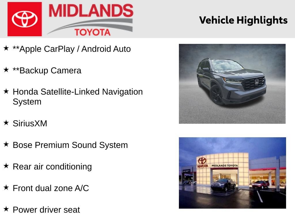Used 2025 Honda Pilot Black Edition image 2