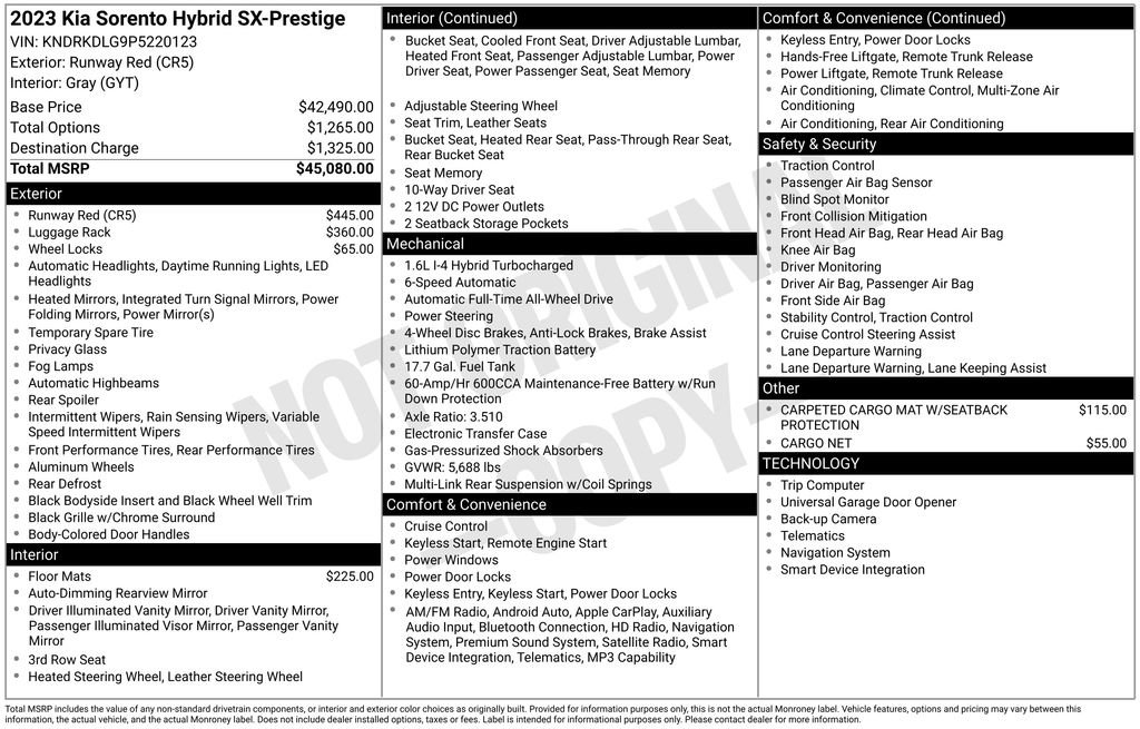 Certified 2023 Kia Sorento SX Prestige image 34