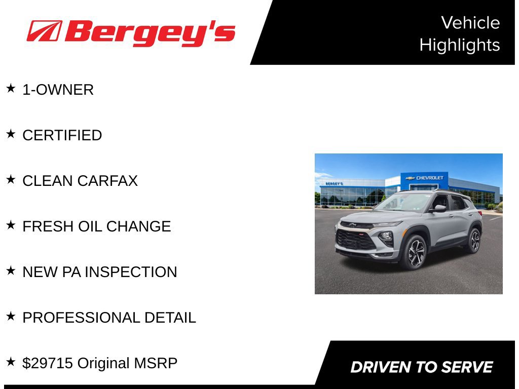 Certified 2023 Chevrolet TrailBlazer RS w/ Convenience Package AWD/4WD image 4