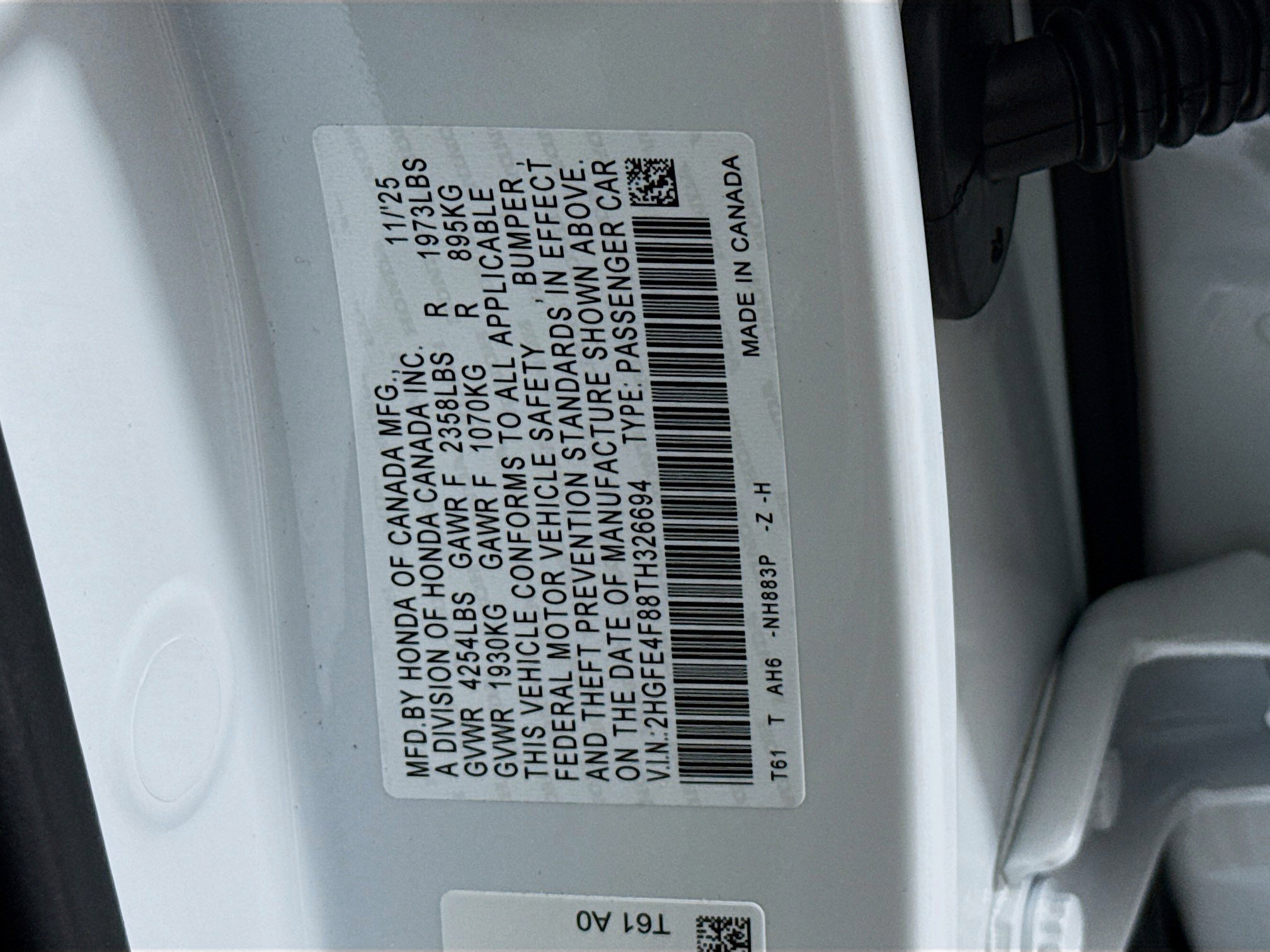 New 2026 Honda Civic Sport image 33