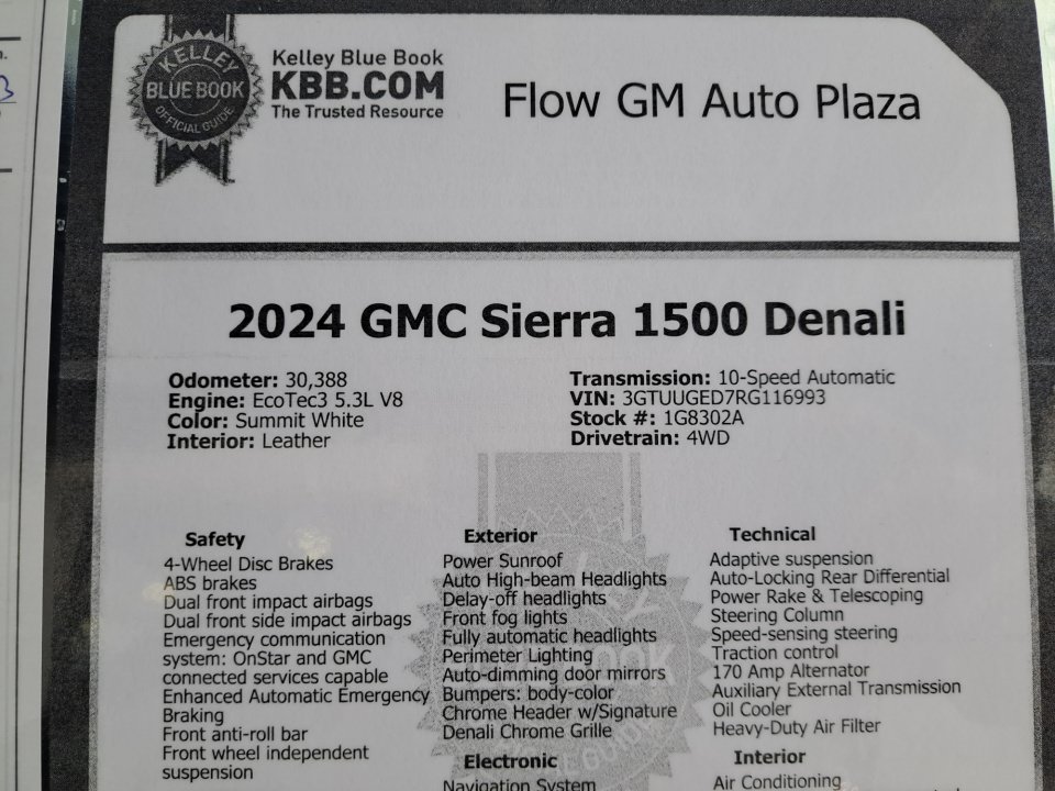 Used 2024 GMC Sierra 1500 Denali w/ Denali Reserve Package AWD/4WD image 35
