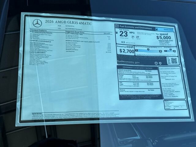 New 2026 Mercedes-Benz GLB 35 AMG 4MATIC image 28