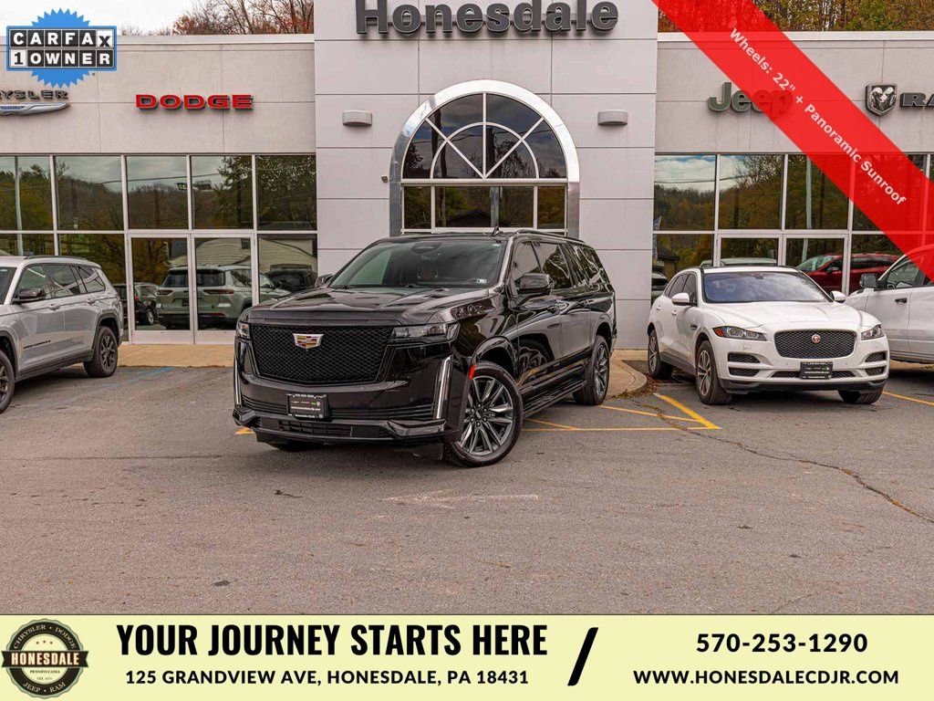 Used 2023 Cadillac Escalade ESV Sport w/ LPO, Floor Liner Package AWD/4WD image 1