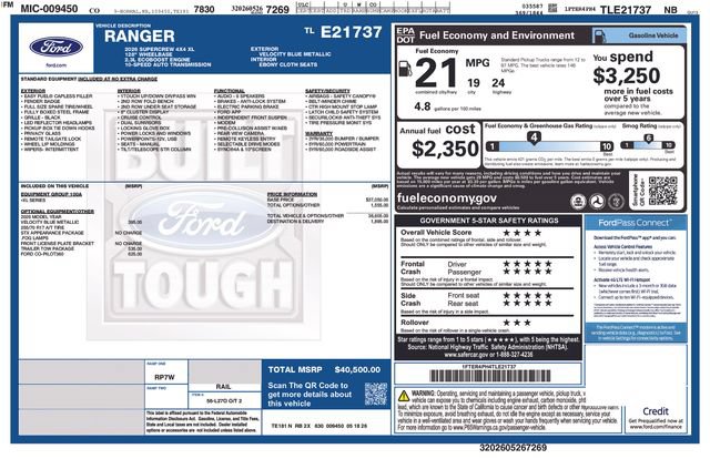 New 2026 Ford Ranger XL w/ Trailer Tow Package AWD/4WD image 31