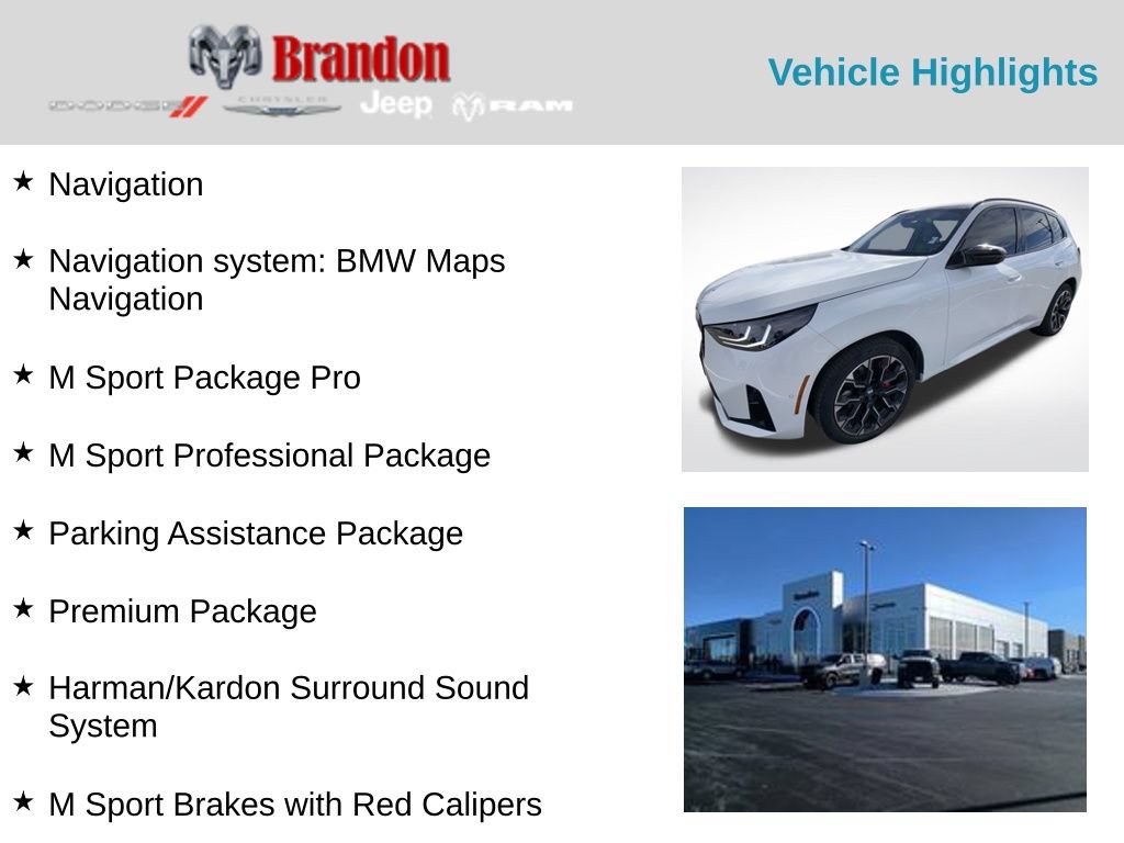 Used 2025 BMW X3 M50 w/ Premium Package AWD/4WD image 2