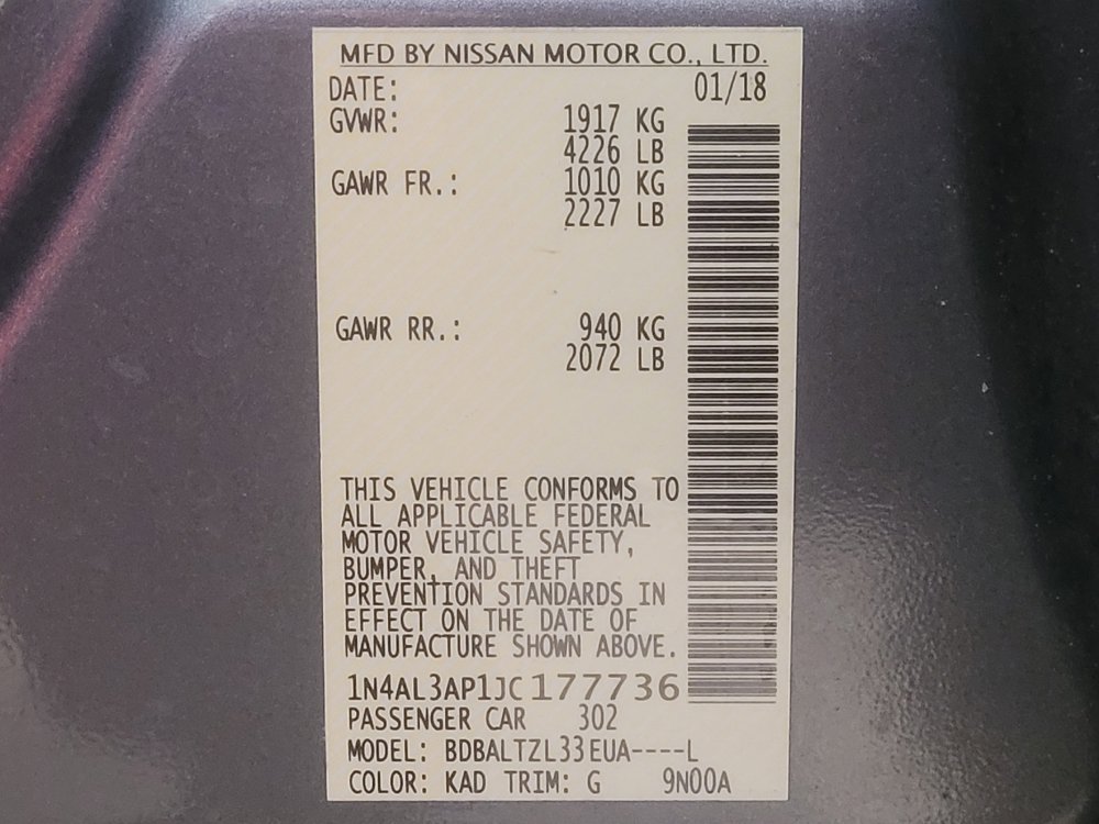 Used 2018 Nissan Altima 2.5 SL w/ 2.5 SL Technology Package FWD image 33
